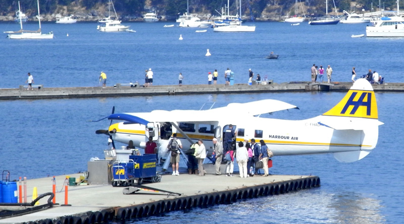 Seaplane ride from Nanaimo to Vancouver International Airport