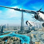 Seaplane sightseeing over Dubai