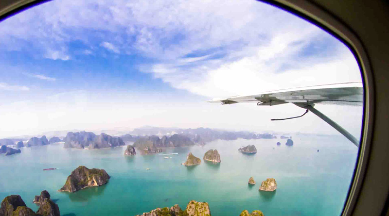 Halong Bay seaplane flight