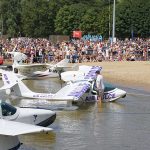 Small seaplanes at Mazury Airshow