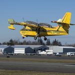 Viking CL-415EAF Enhanced Aerial Firefighter seaplane inaugural flight